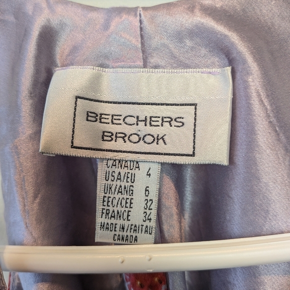 BEECHERS BROOK Size 4 Vintage Satin Effect Maxi Dress Lilac, Floral, Butterfly - Picture 5 of 11